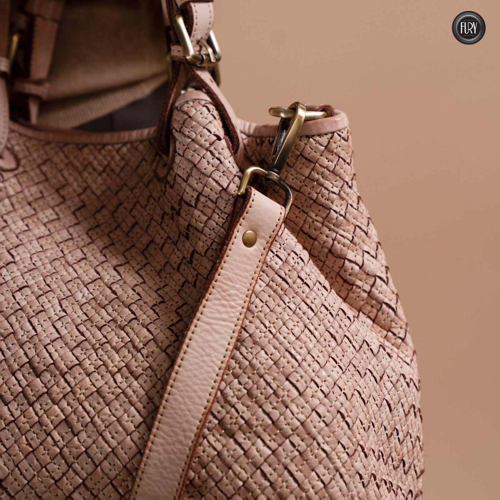Borsa Agata in pelle intrecciata - Fury