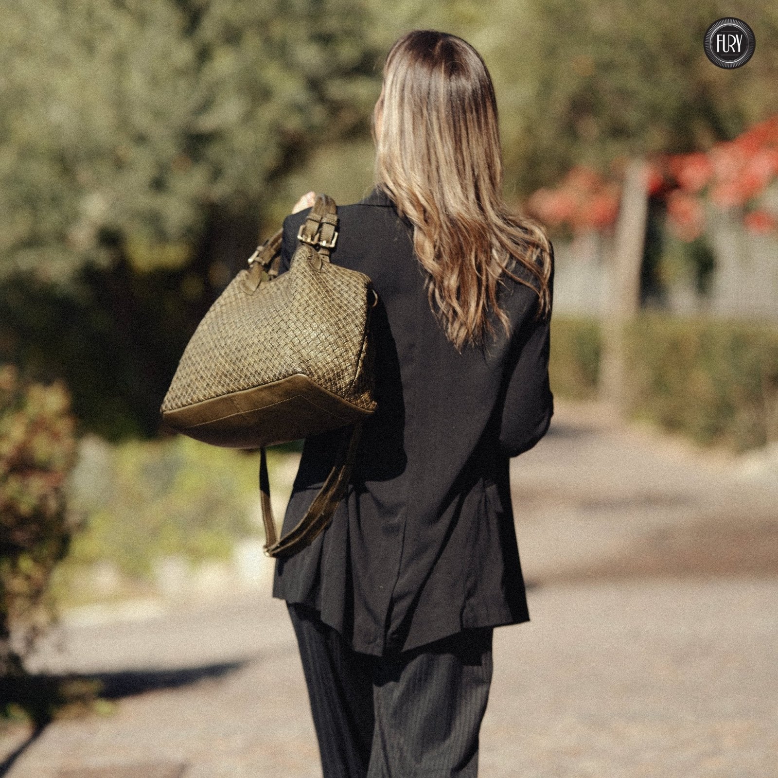 Borsa Agata in pelle intrecciata - Fury