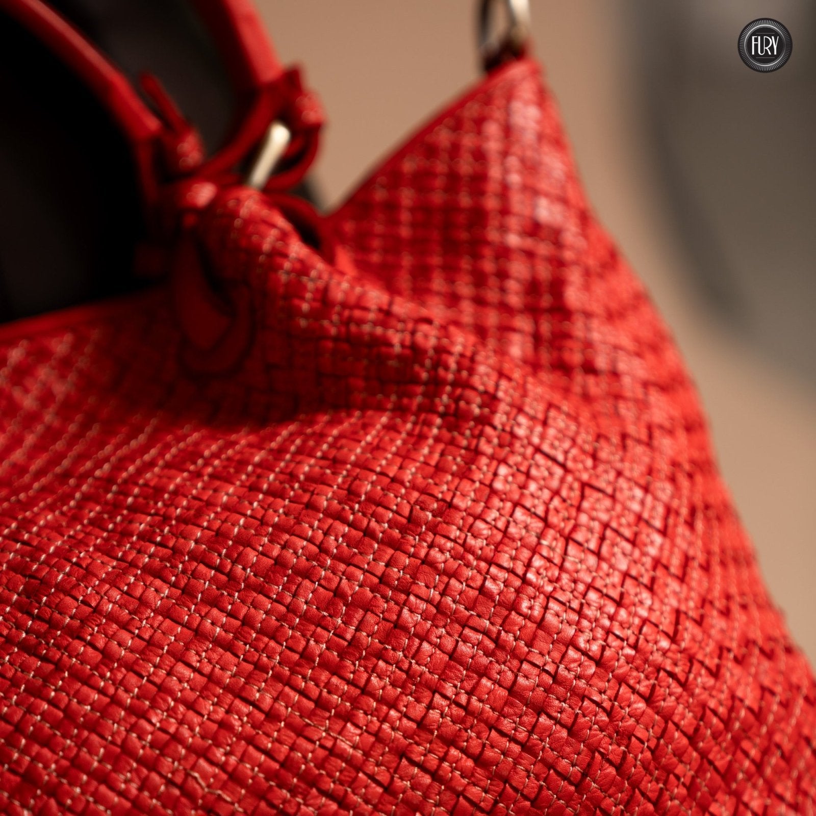 Borsa Agata in pelle intrecciata - Fury