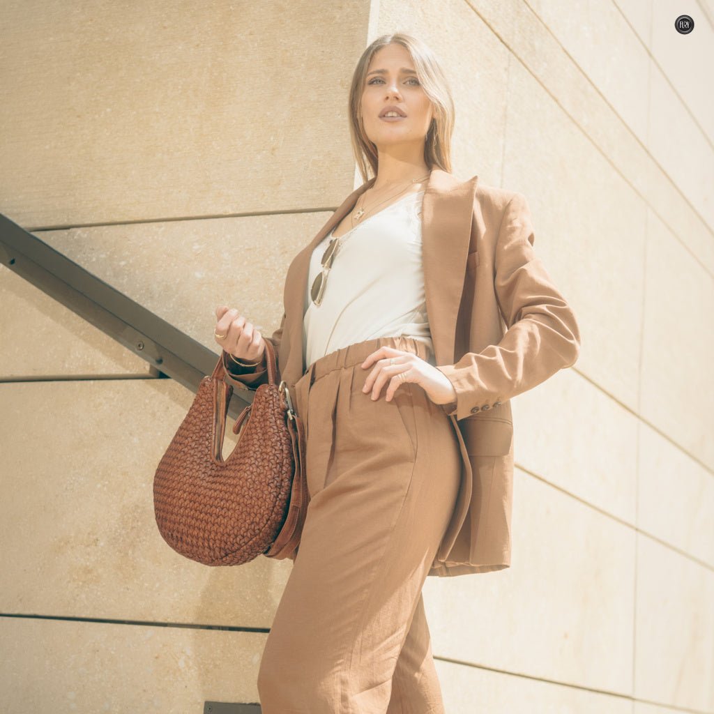 Borsa Amalia in pelle intrecciata - Fury