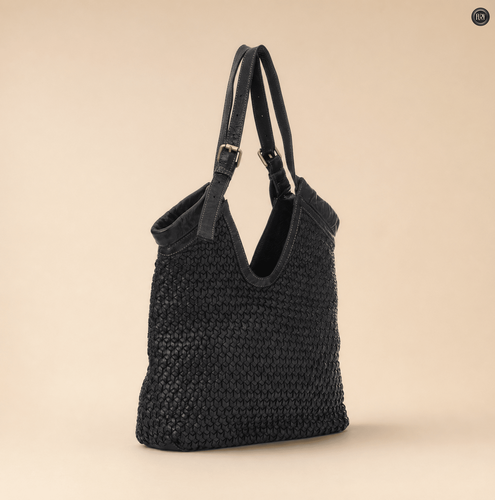 Borsa Anita in pelle intrecciata - Fury