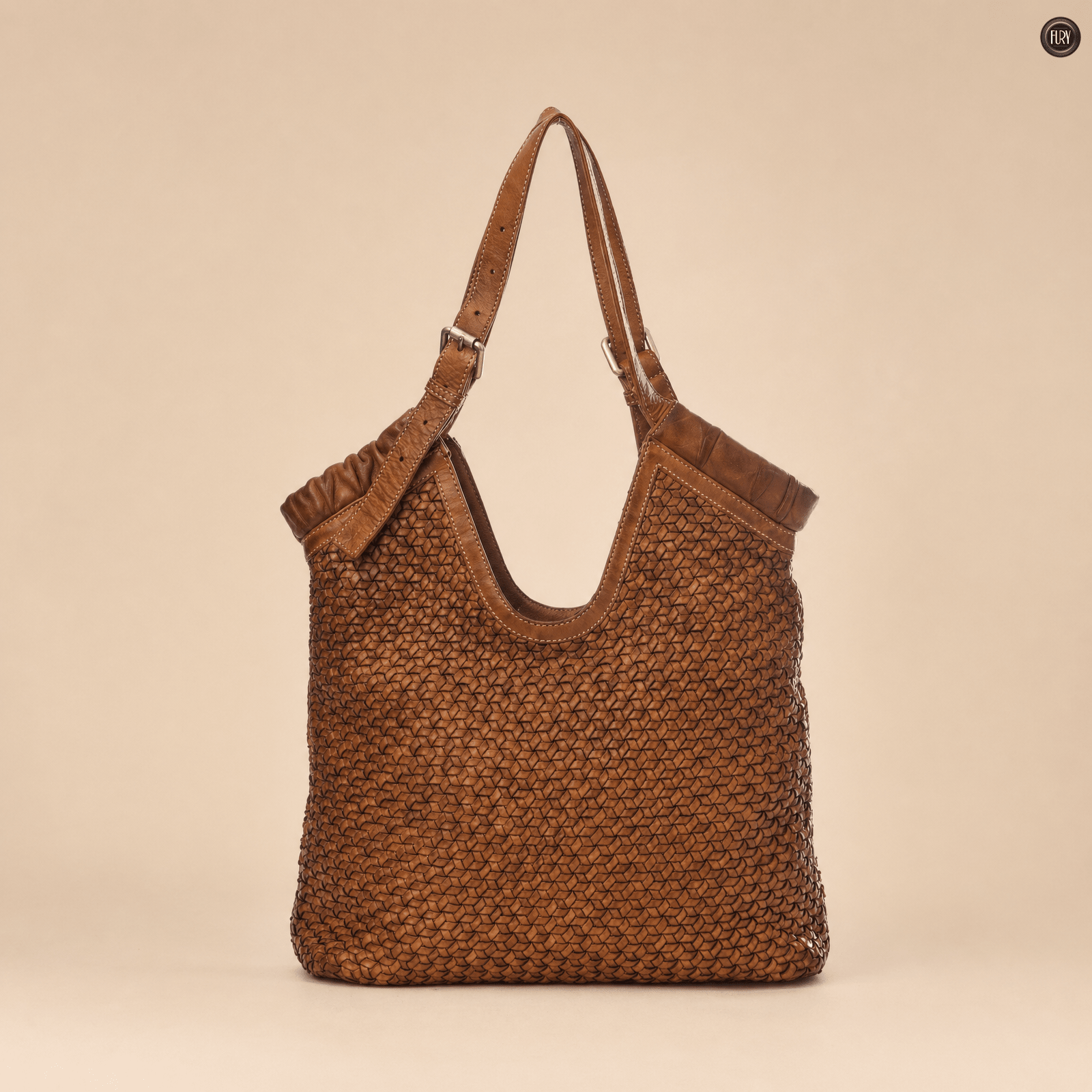 Borsa Anita in pelle intrecciata - Fury