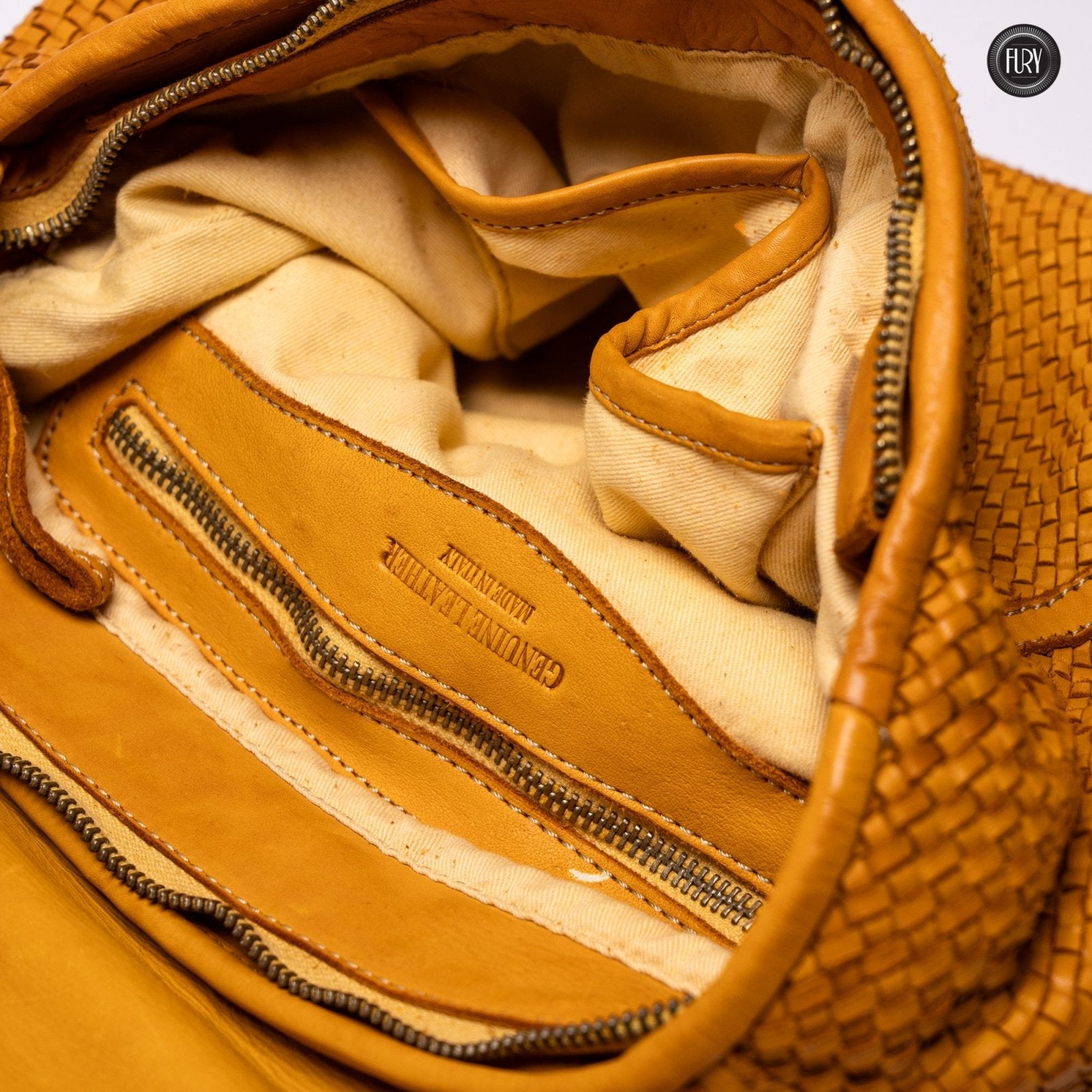 Borsa Camilla in pelle intrecciata - Fury