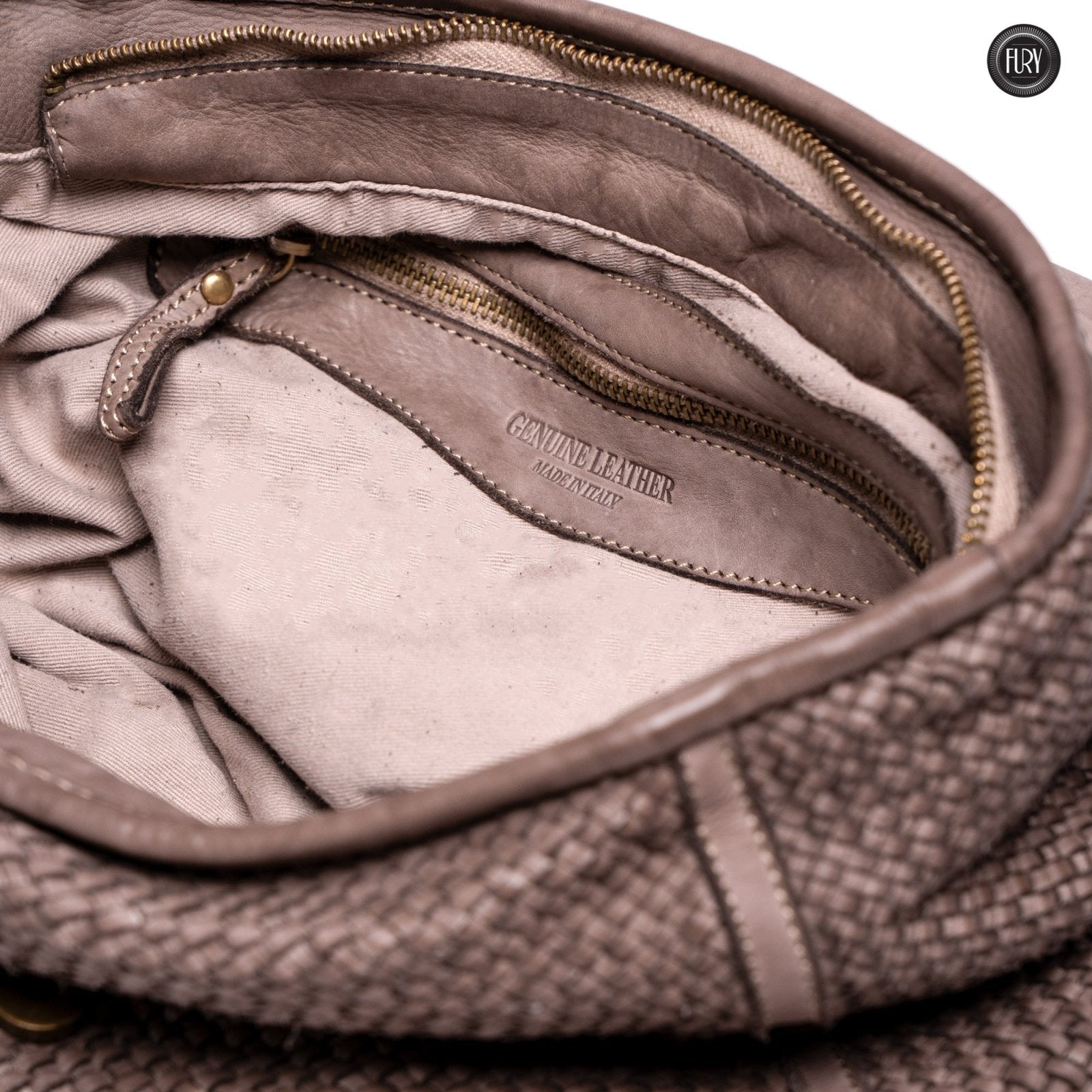 Borsa Camilla in pelle intrecciata - Fury