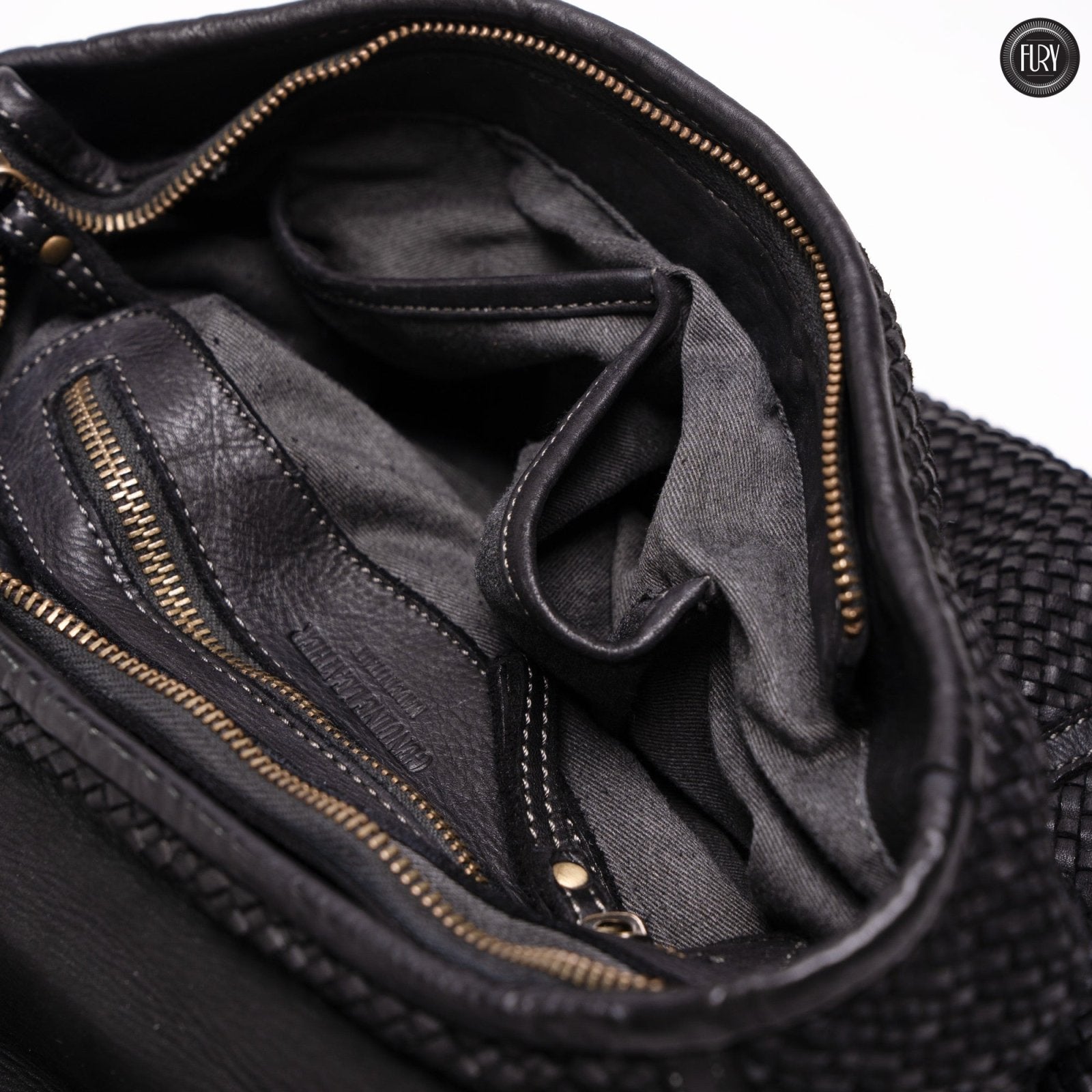 Borsa Camilla in pelle intrecciata - Fury