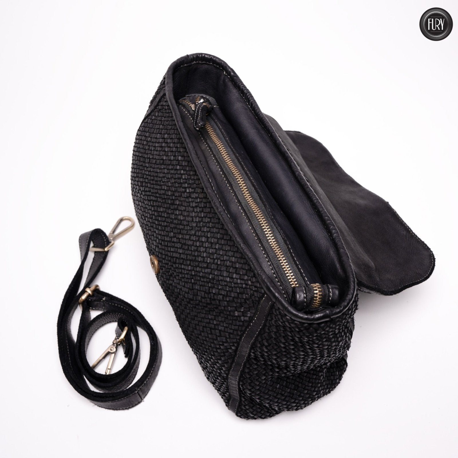 Borsa Camilla in pelle intrecciata - Fury