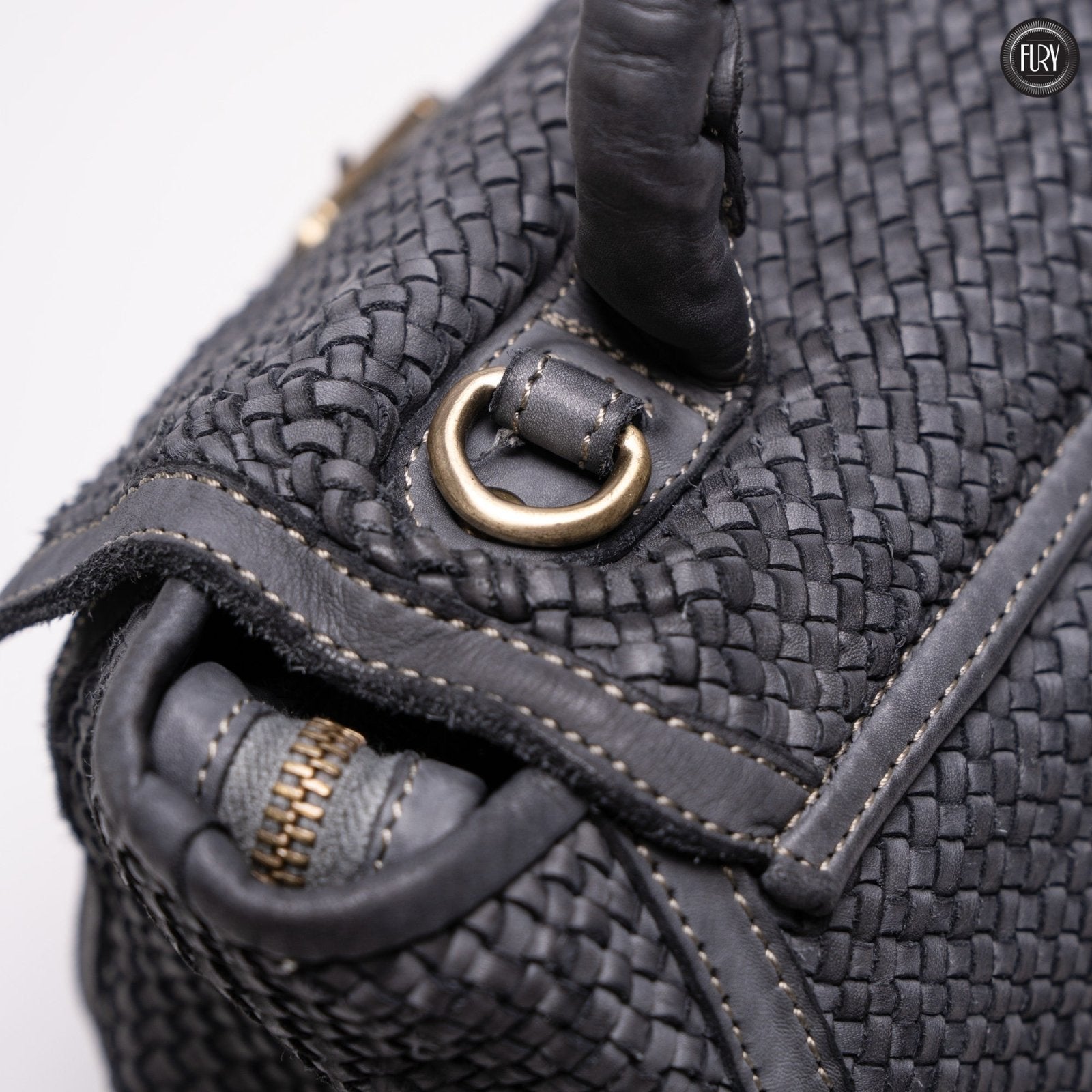 Borsa Camilla in pelle intrecciata - Fury