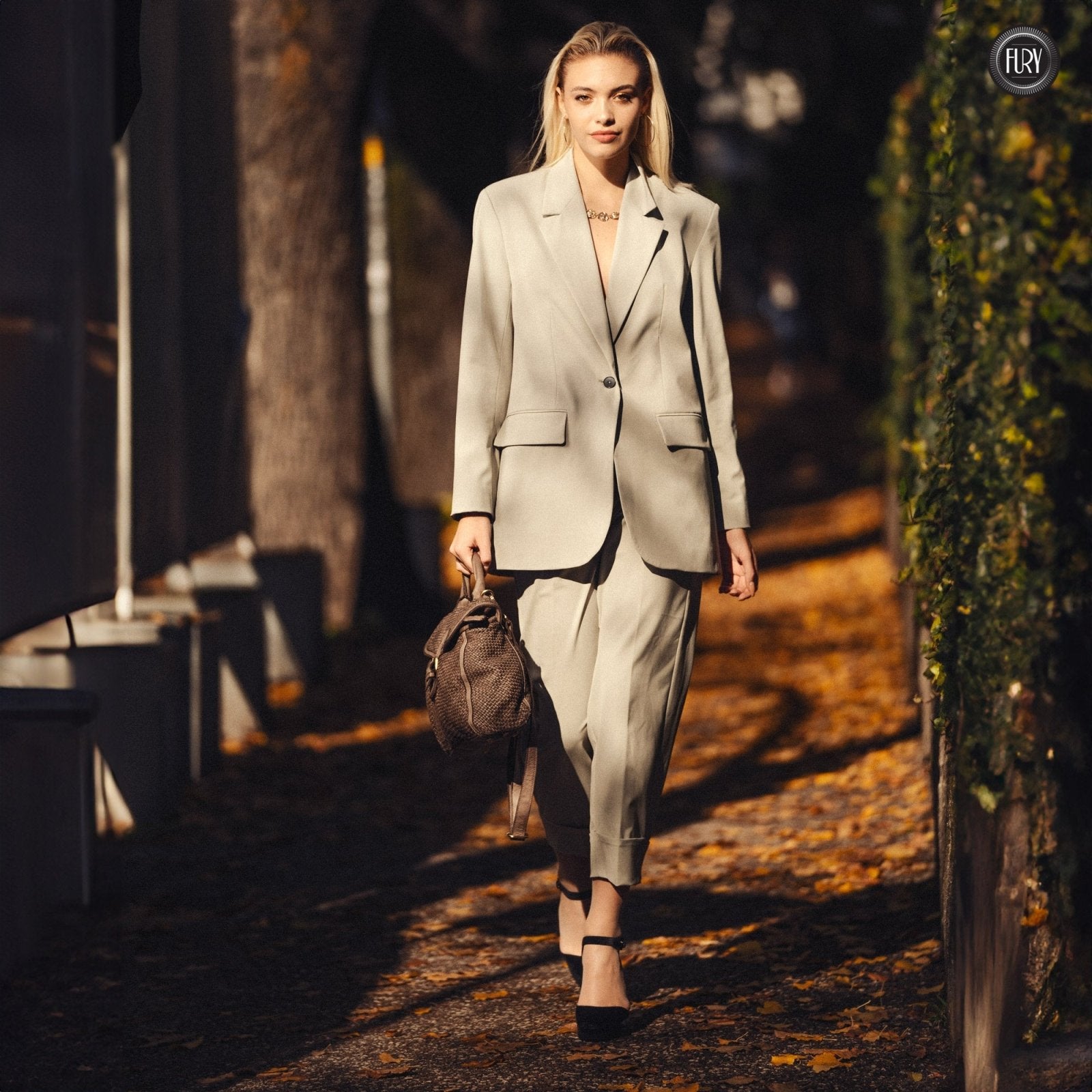 Borsa Camilla in pelle intrecciata - Fury