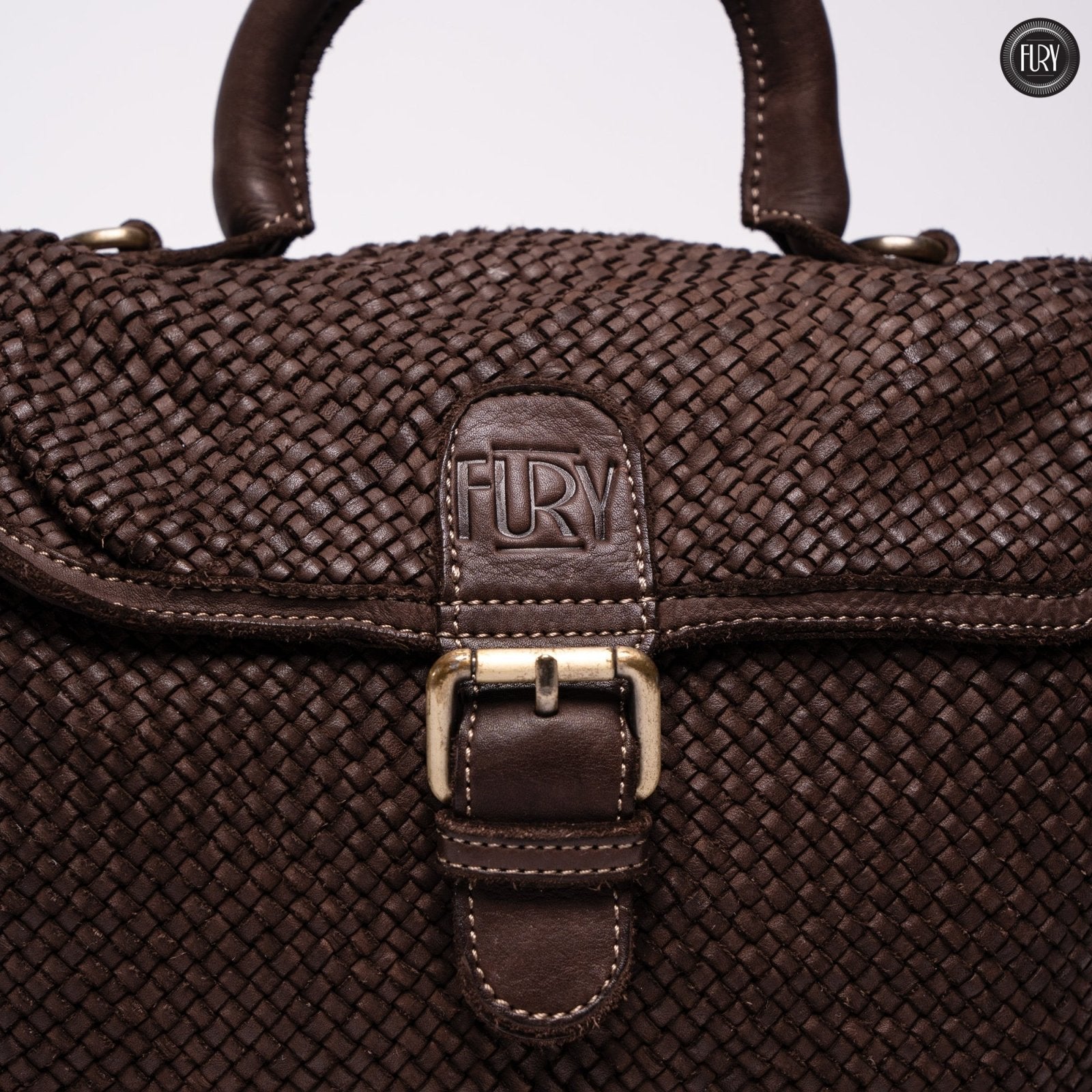 Borsa Camilla in pelle intrecciata - Fury