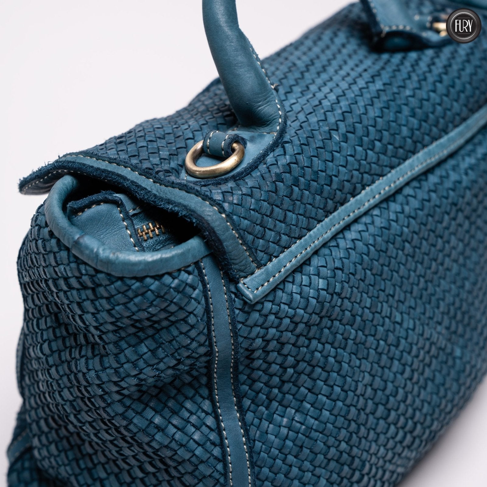 Borsa Camilla in pelle intrecciata - Fury