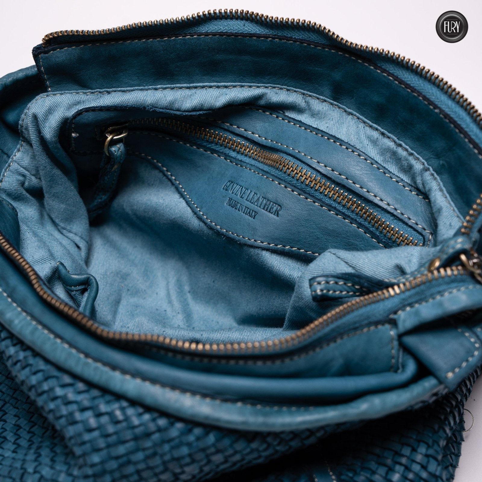 Borsa Camilla in pelle intrecciata - Fury