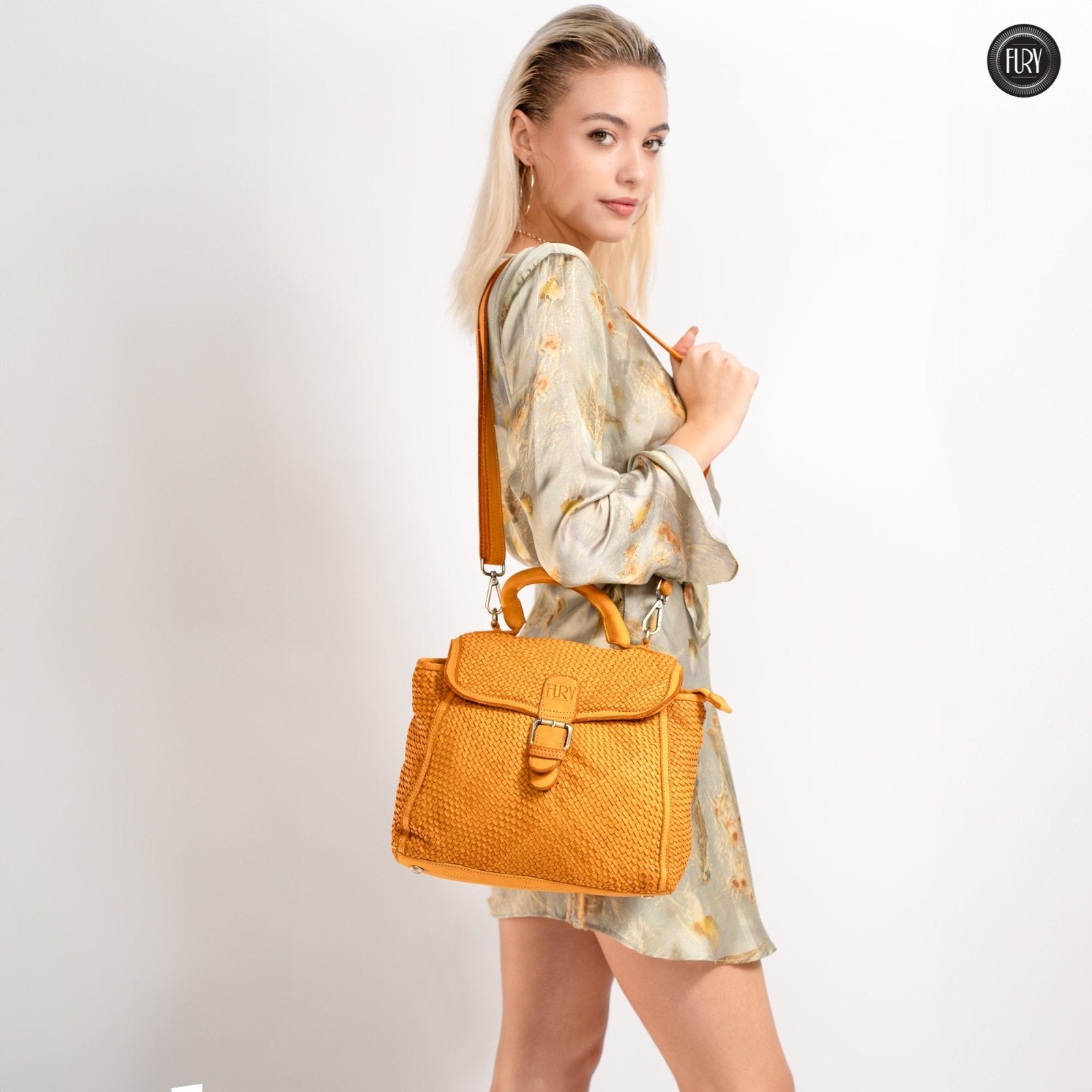 Borsa Camilla in pelle intrecciata - Fury