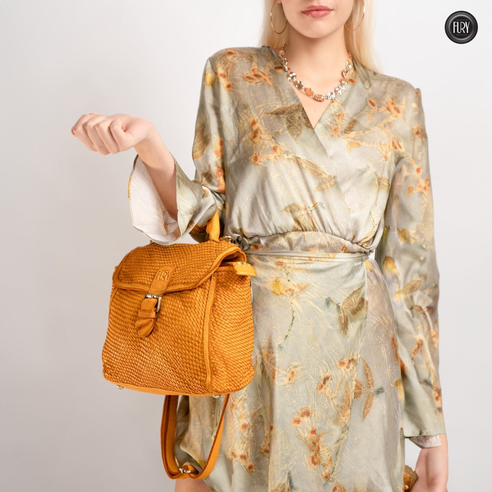 Borsa Camilla in pelle intrecciata - Fury