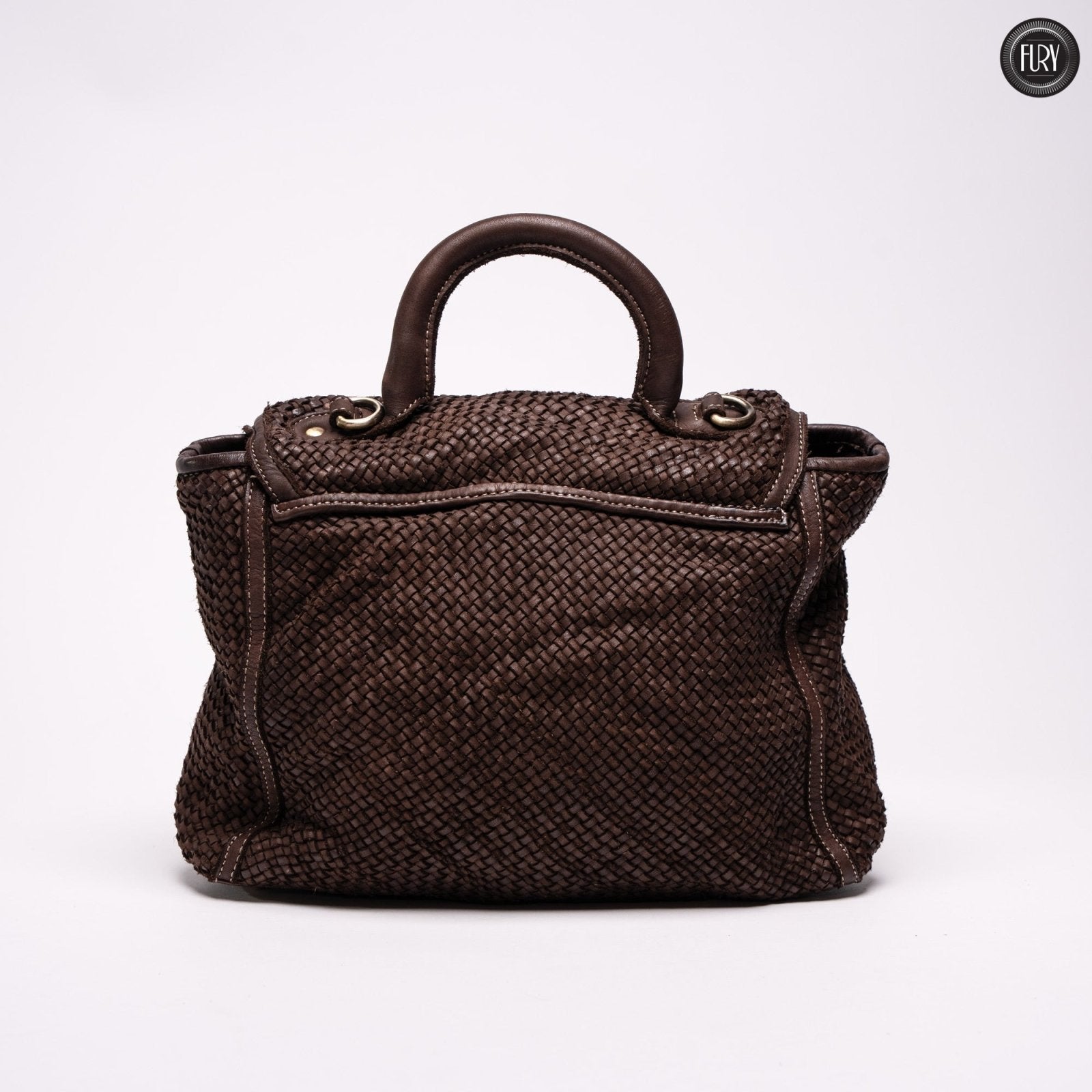 Borsa Camilla in pelle intrecciata - Fury