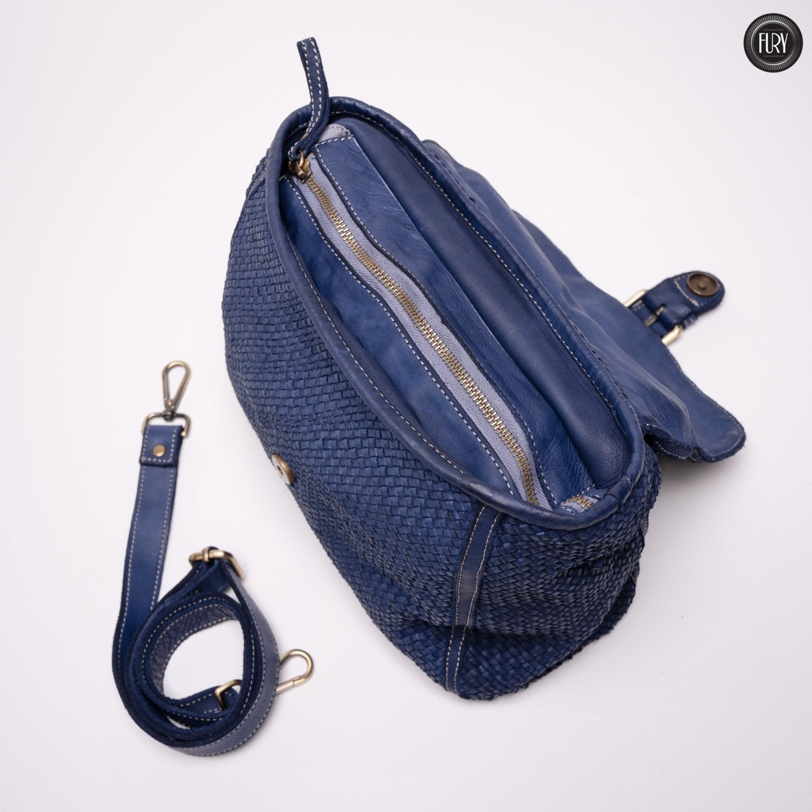 Borsa Camilla in pelle intrecciata - Fury