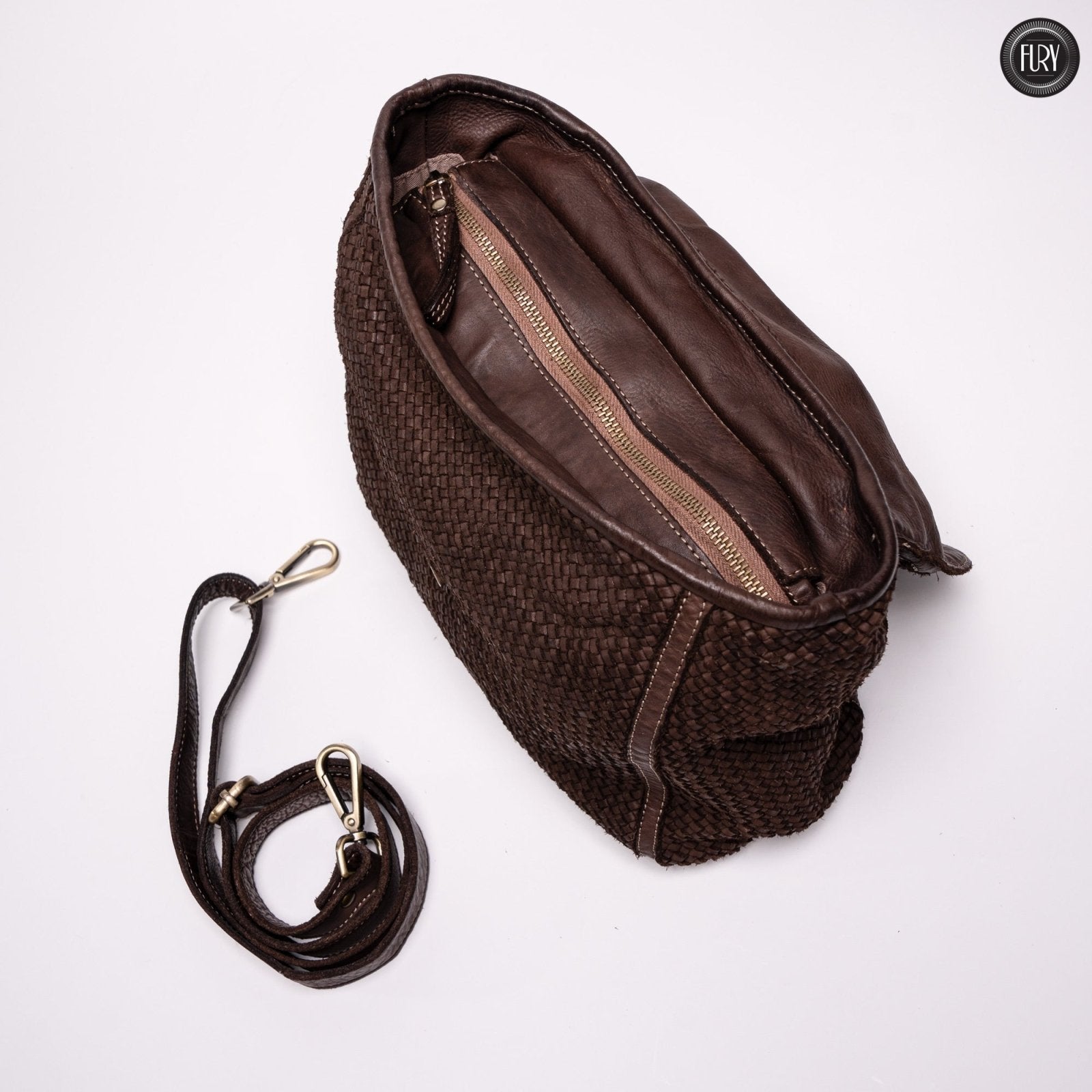 Borsa Camilla in pelle intrecciata - Fury