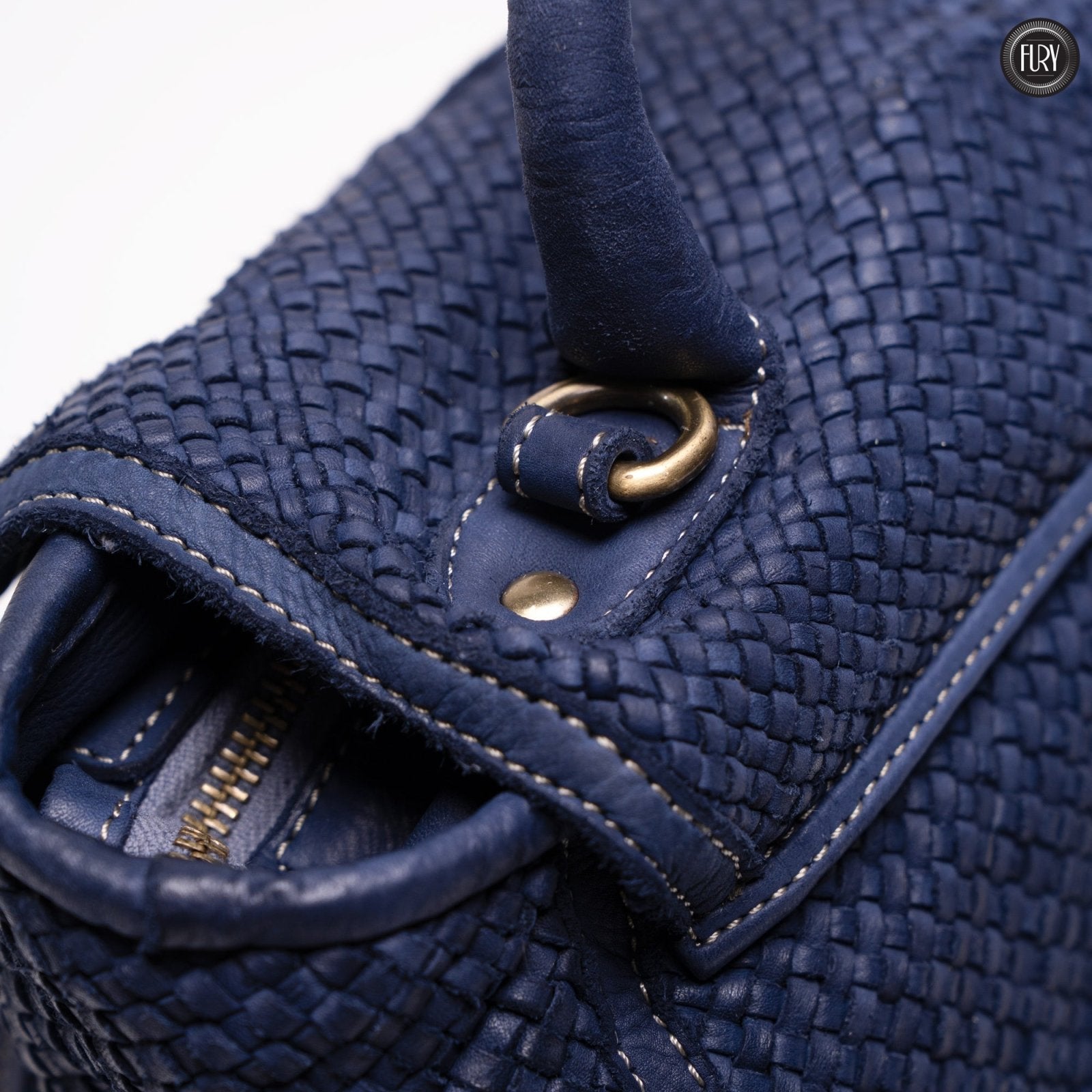 Borsa Camilla in pelle intrecciata - Fury