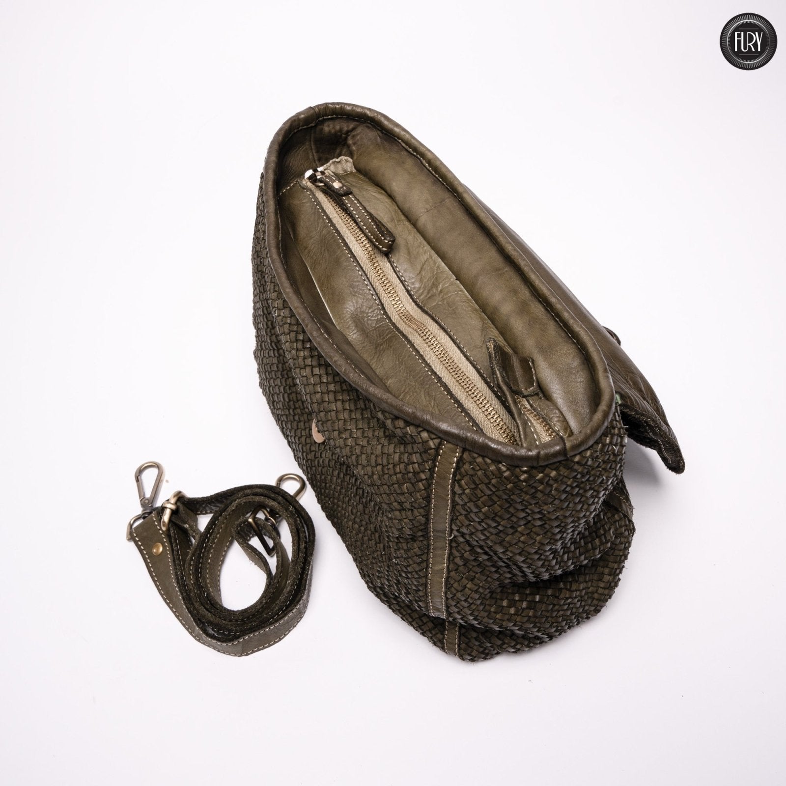 Borsa Camilla in pelle intrecciata - Fury