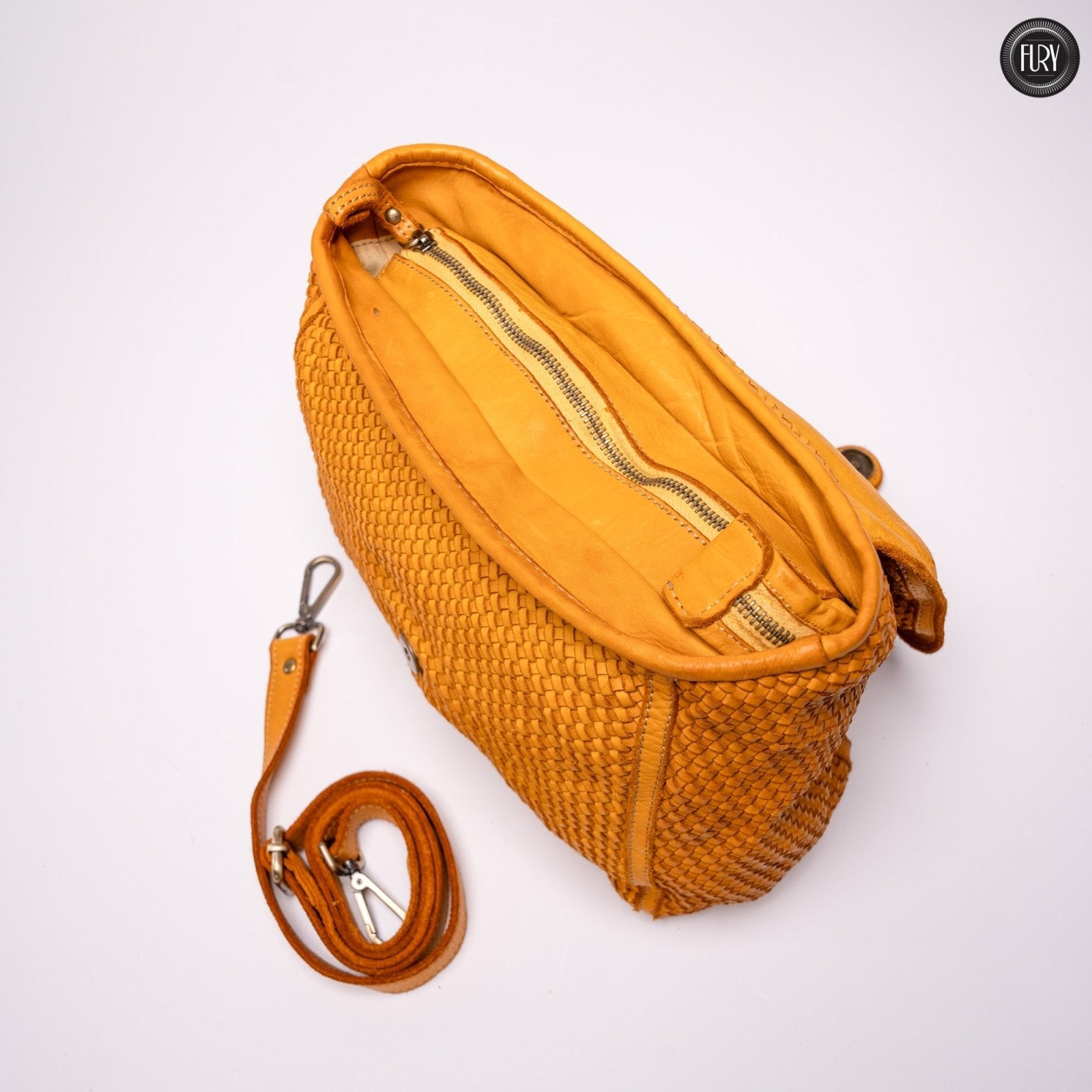 Borsa Camilla in pelle intrecciata - Fury