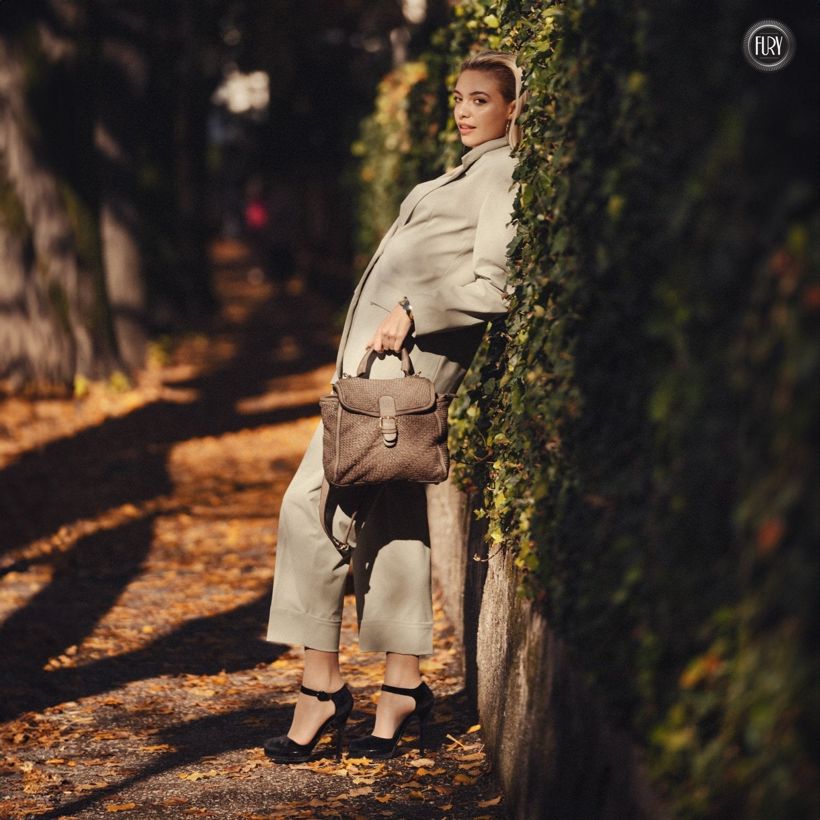 Borsa Camilla in pelle intrecciata - Fury