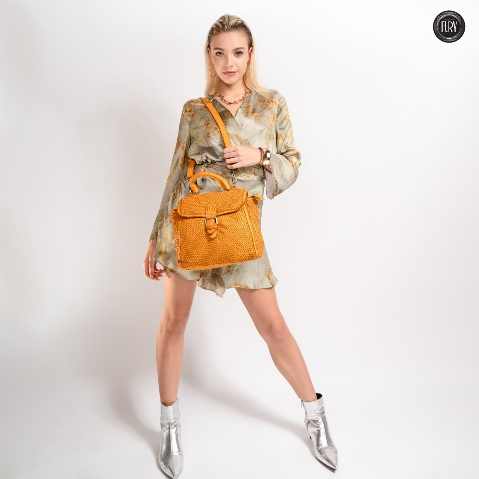 Borsa Camilla in pelle intrecciata - Fury