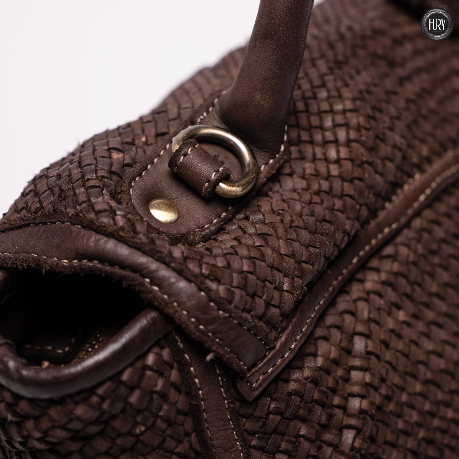 Borsa Camilla in pelle intrecciata - Fury