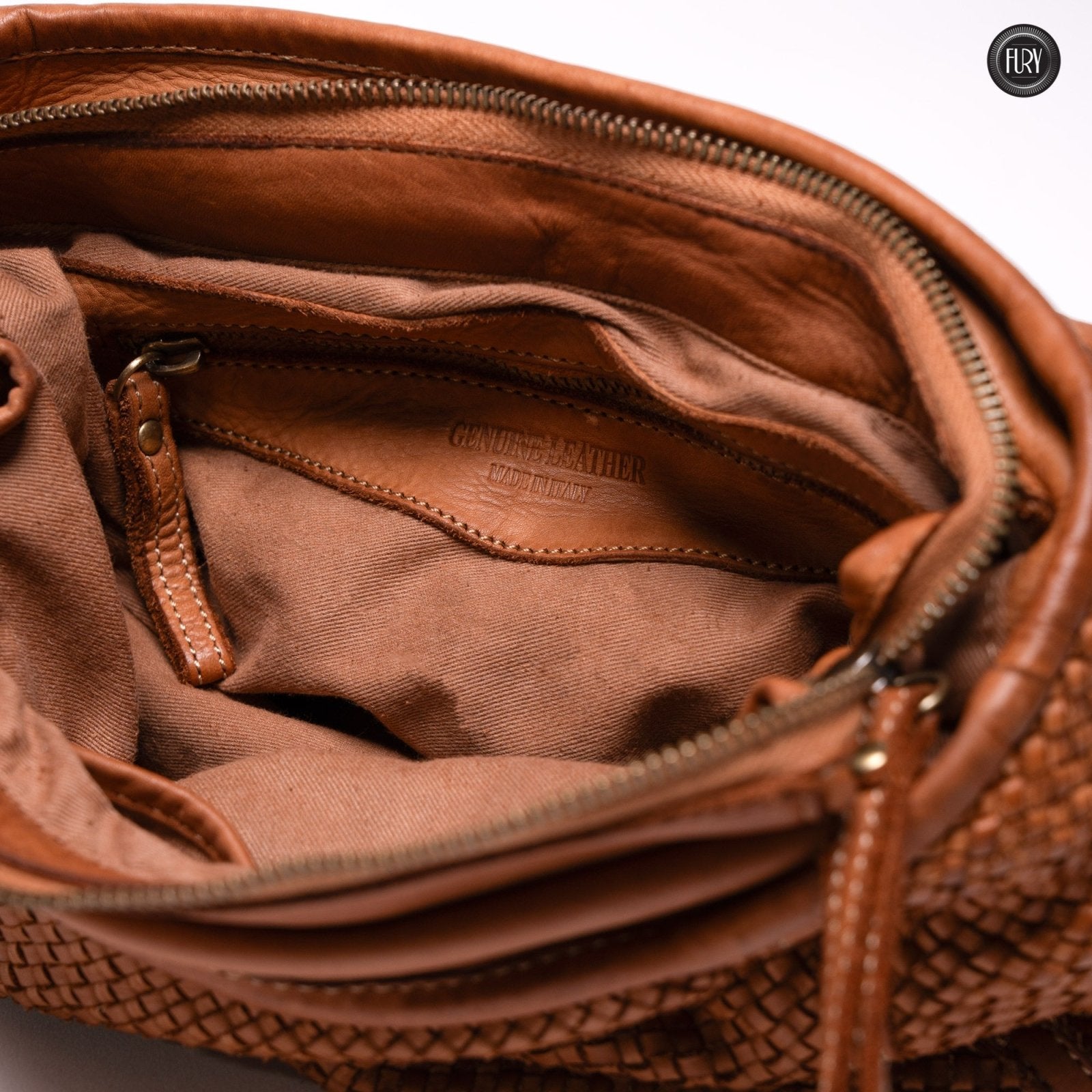 Borsa Camilla in pelle intrecciata - Fury