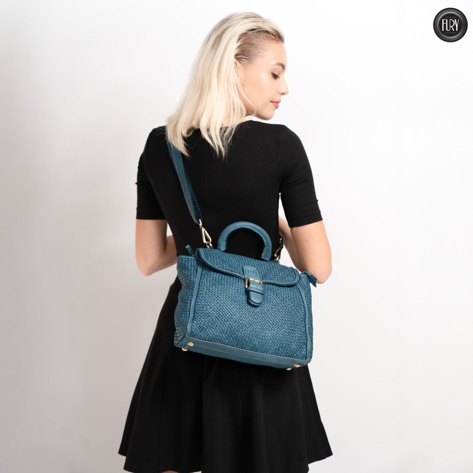 Borsa Camilla in pelle intrecciata - Fury