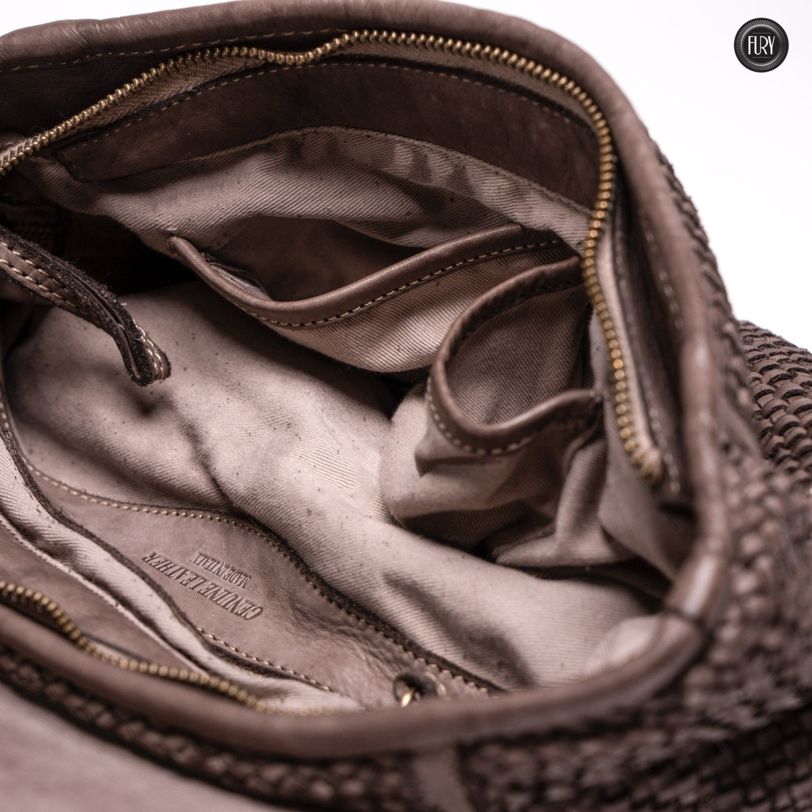 Borsa Camilla in pelle intrecciata - Fury