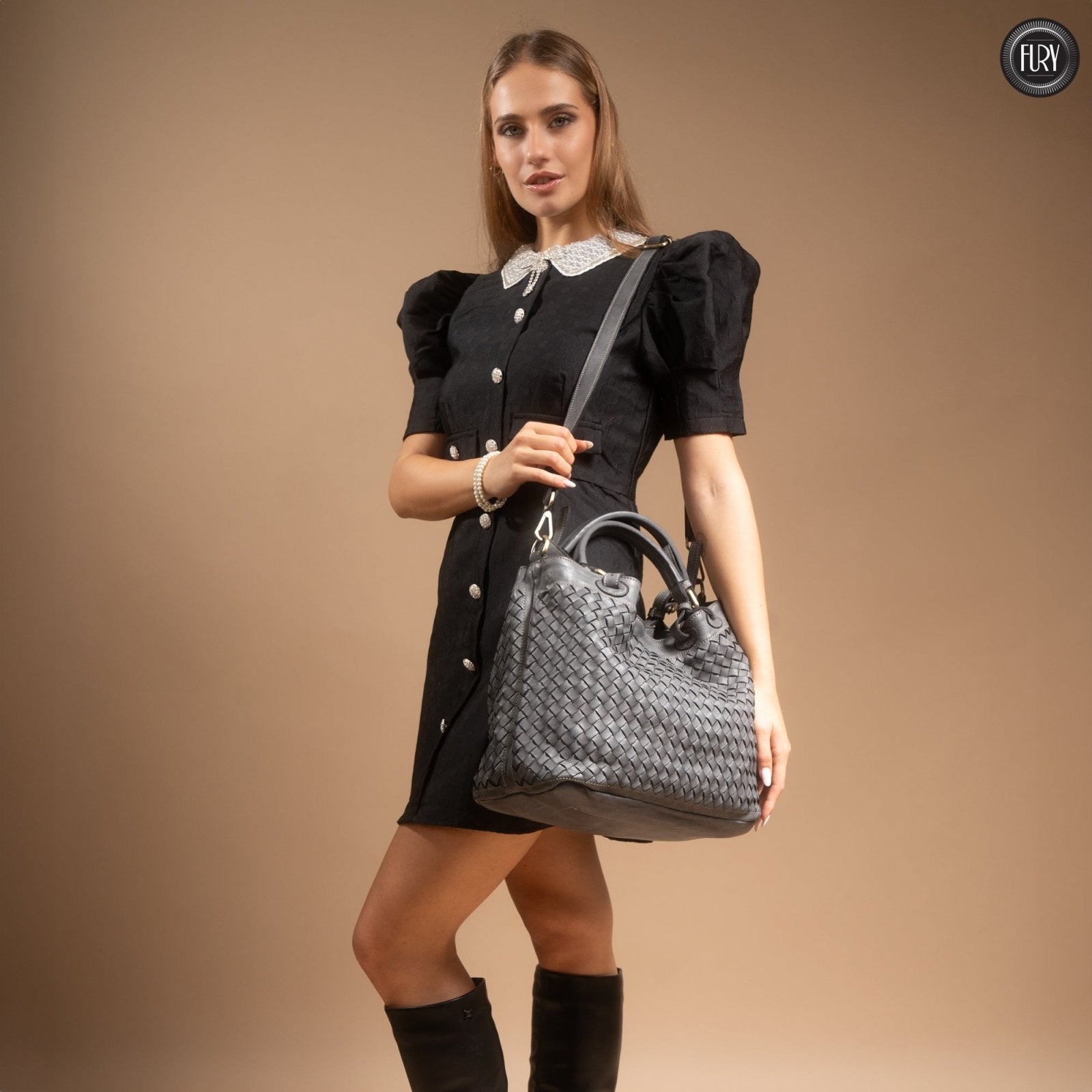 Borsa Caterina in pelle - Fury