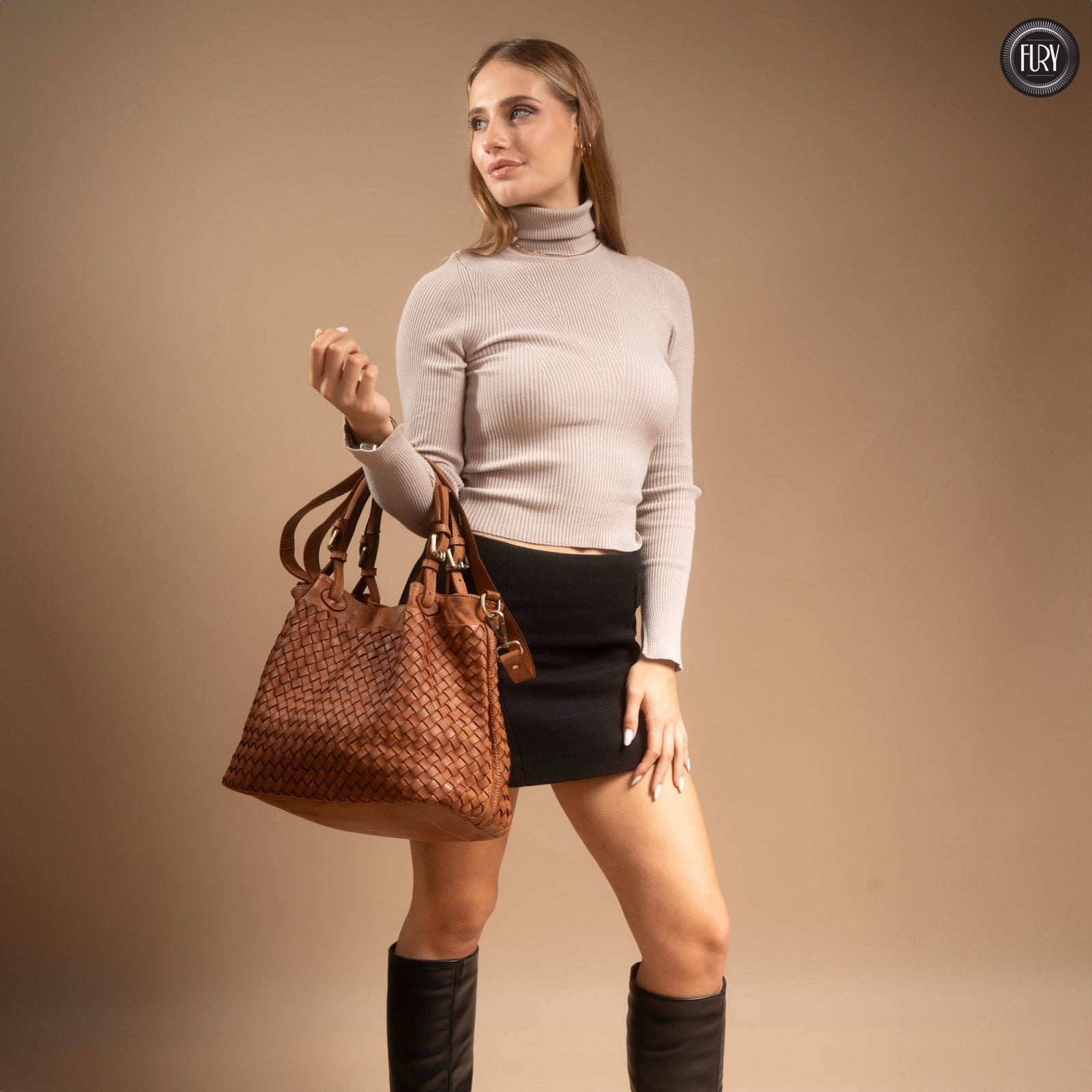 Borsa Caterina in pelle - Fury