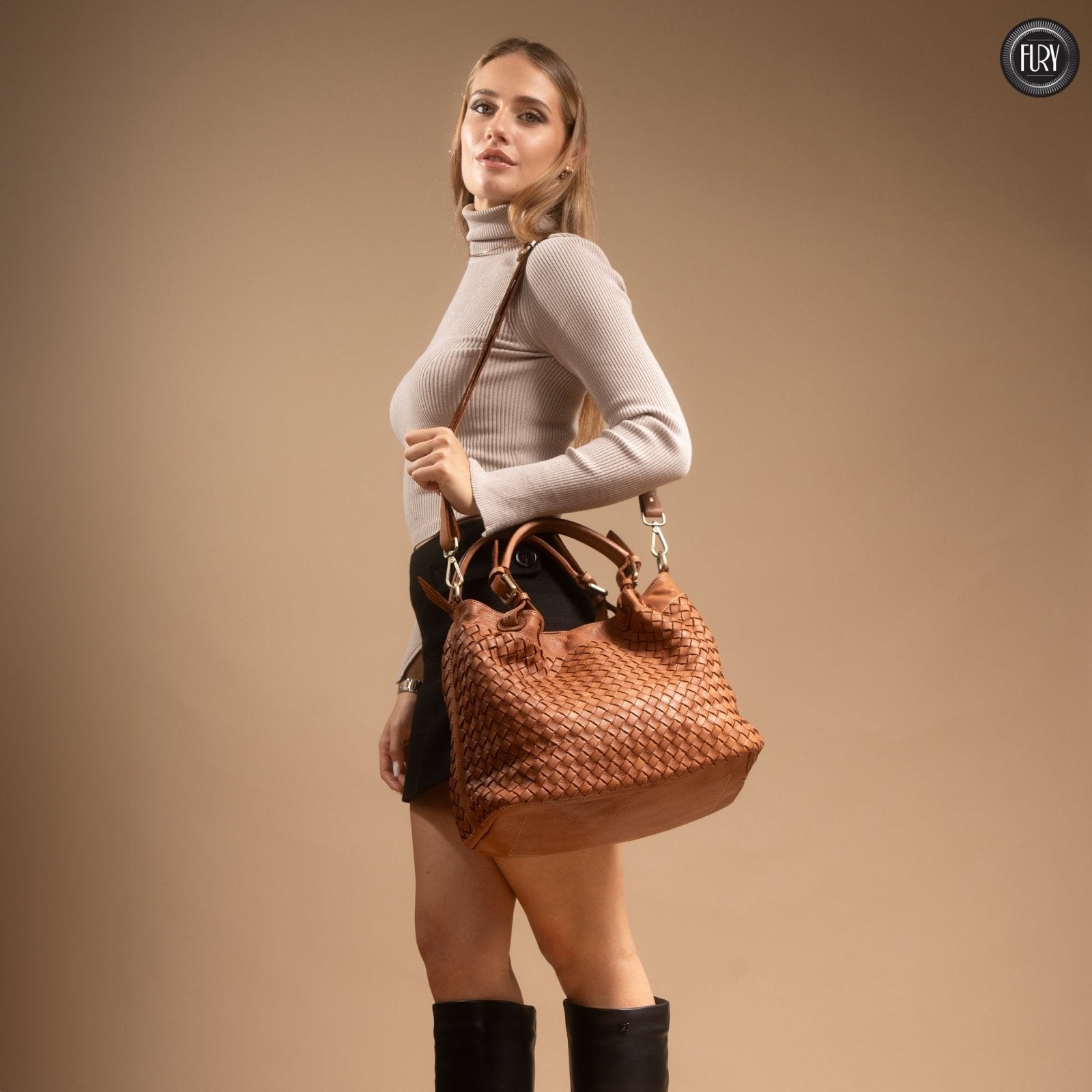 Borsa Caterina in pelle - Fury