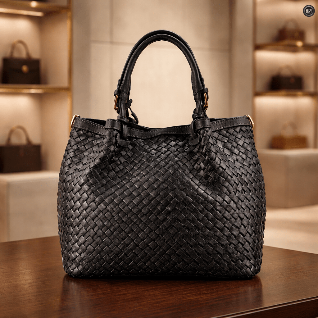 Borsa Caterina Lume in pelle intrecciata - Fury