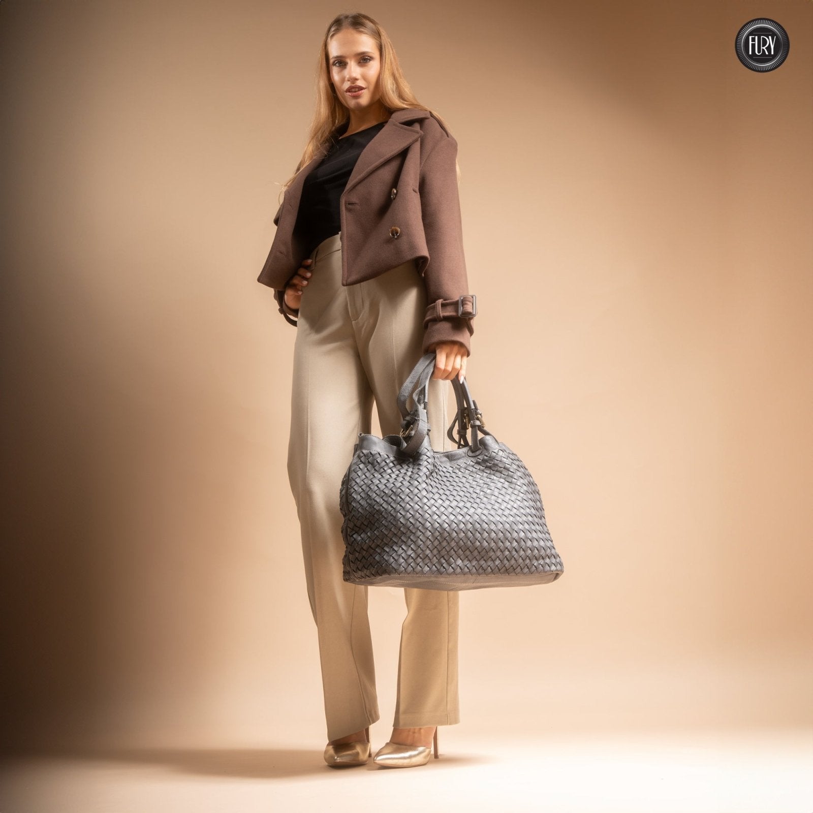 Borsa Caterina Maxi in pelle - Fury