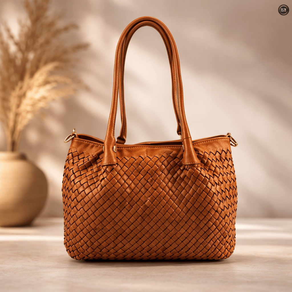 Borsa Caterina Riva in pelle intrecciata - Fury