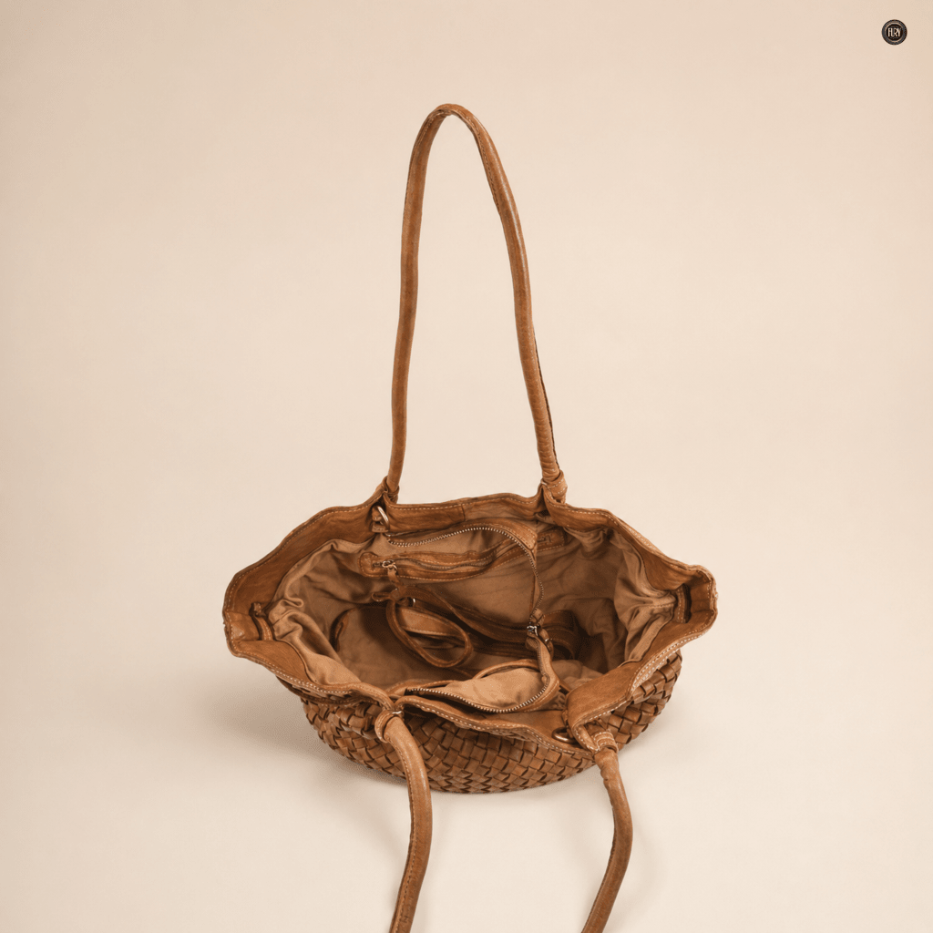 Borsa Cecilia in pelle intrecciata - Fury