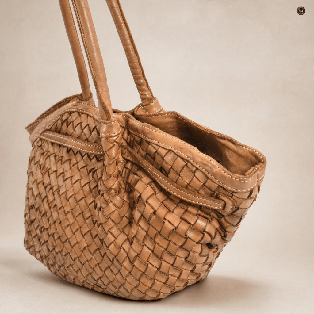 Borsa Cecilia in pelle intrecciata - Fury