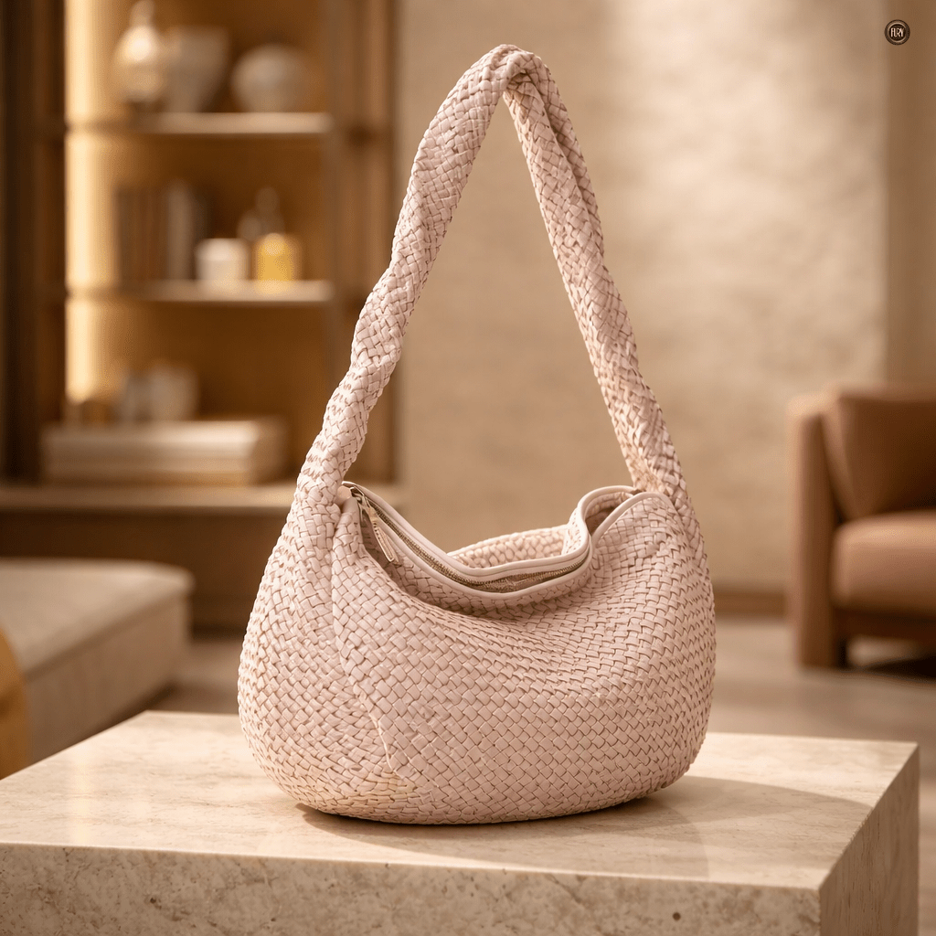 Borsa Elvira in pelle intrecciata - Fury