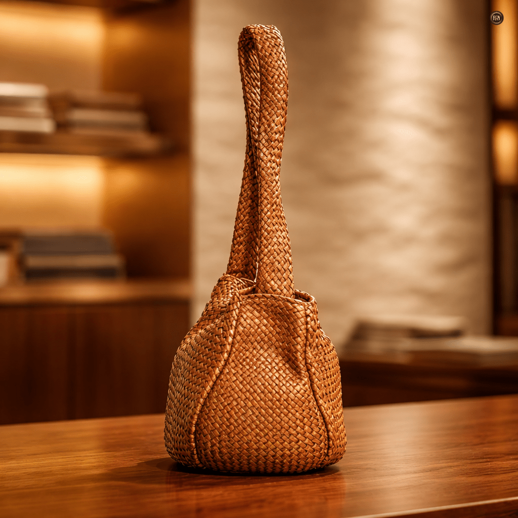 Borsa Elvira in pelle intrecciata - Fury