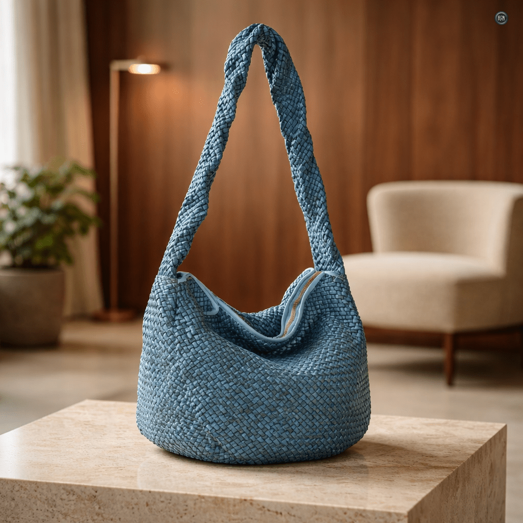 Borsa Elvira in pelle intrecciata - Fury