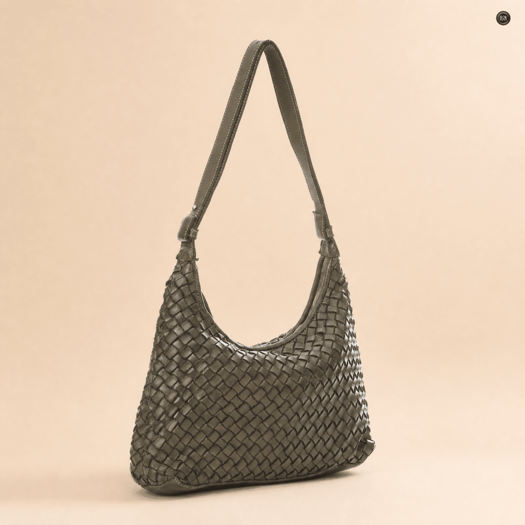 Borsa Laura in pelle intrecciata - Fury