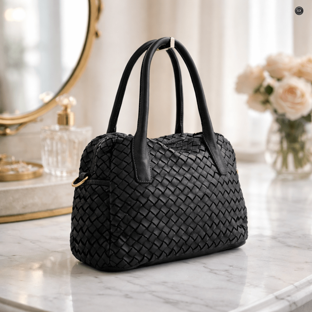 Borsa Lea in pelle intrecciata - Fury