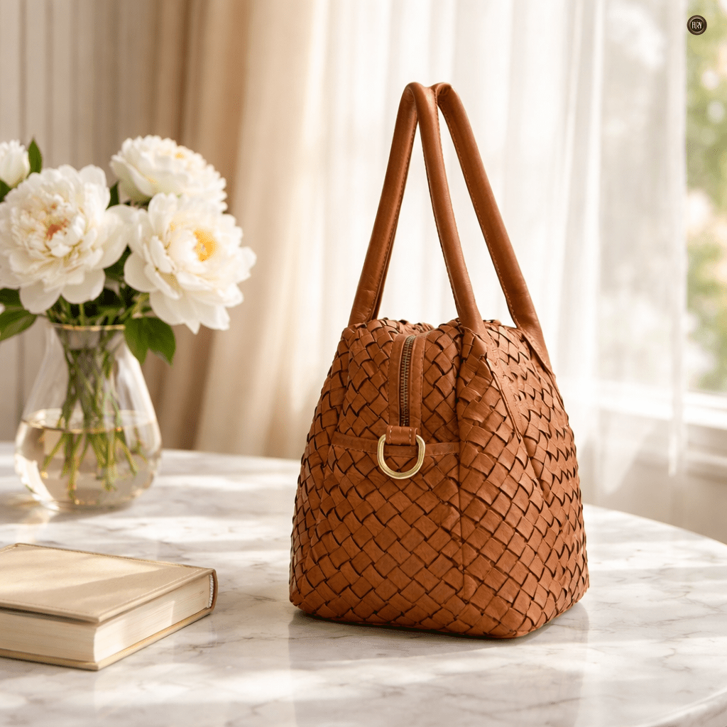 Borsa Lea in pelle intrecciata - Fury