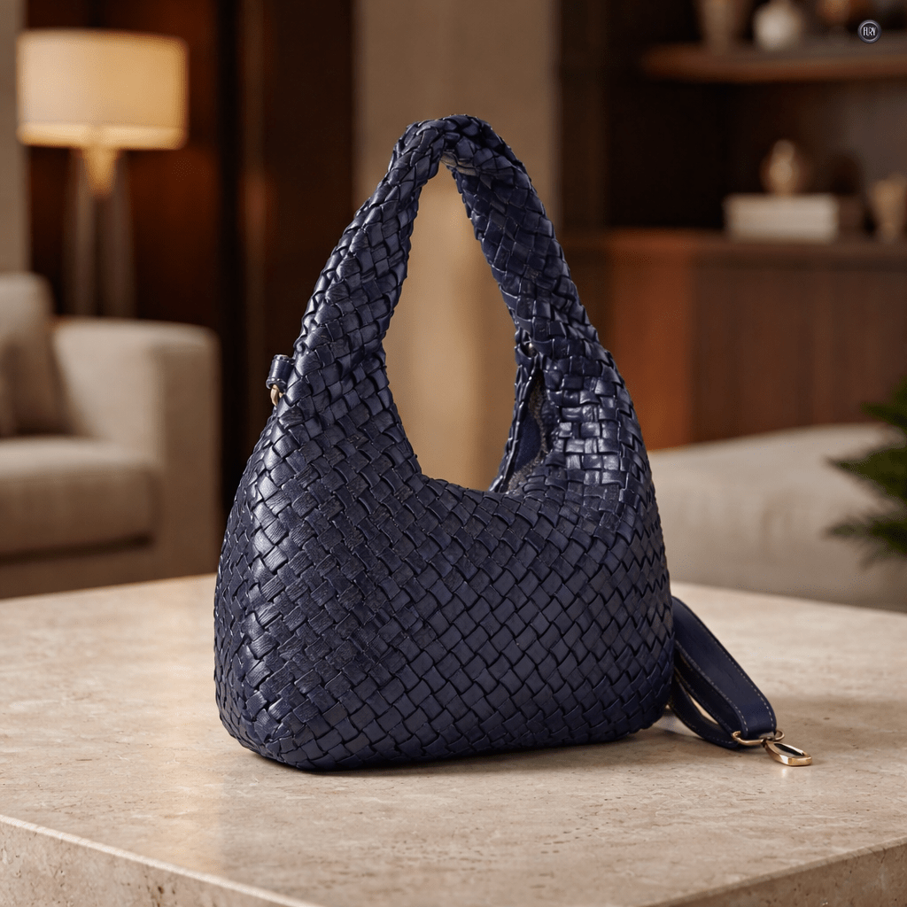 Borsa Livia in pelle intrecciata - Fury