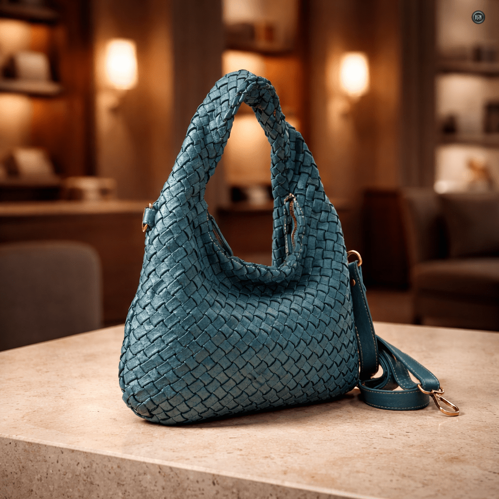 Borsa Livia in pelle intrecciata - Fury