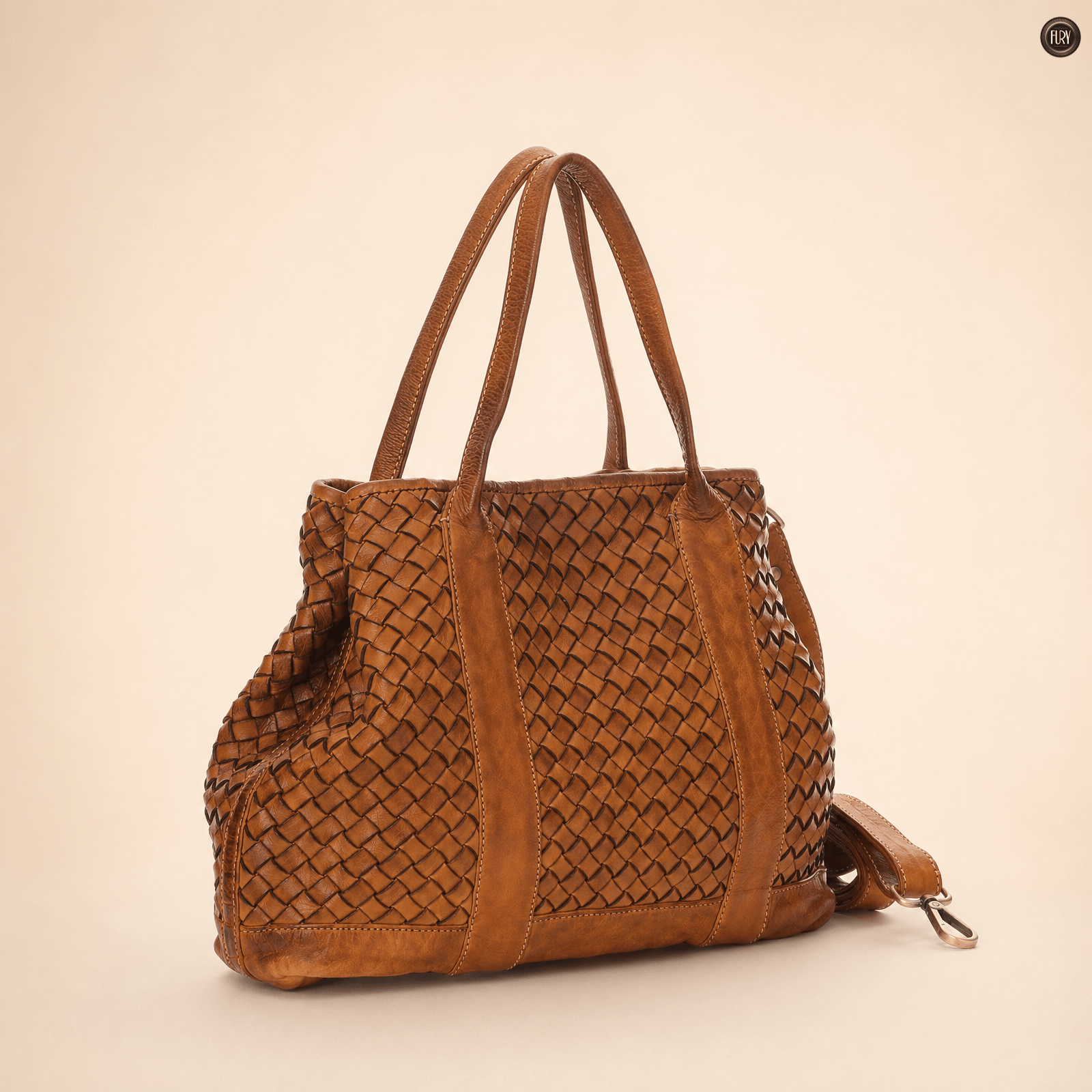 Borsa Matilde in pelle intrecciata - Fury