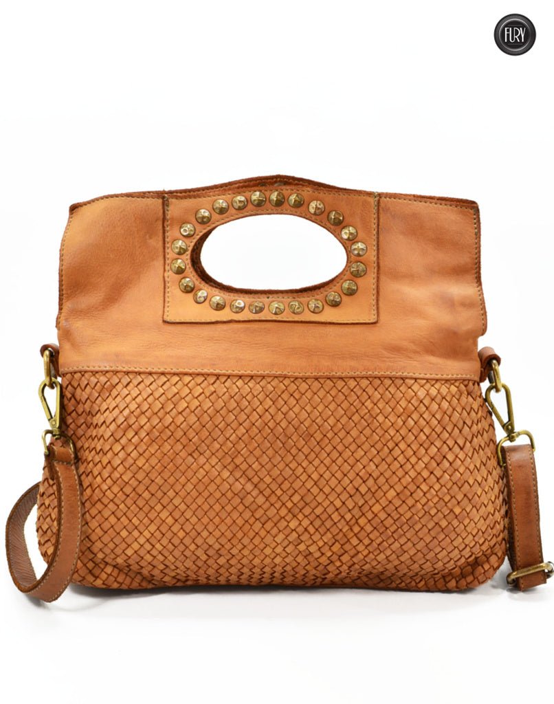 Borsa Noelia in pelle intrecciata - Fury