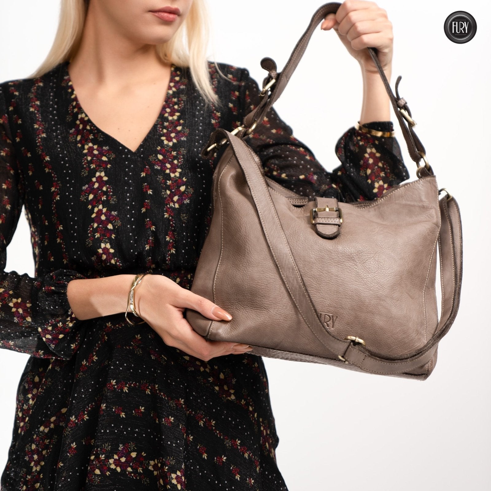 Borsa Sandy in pelle - Fury