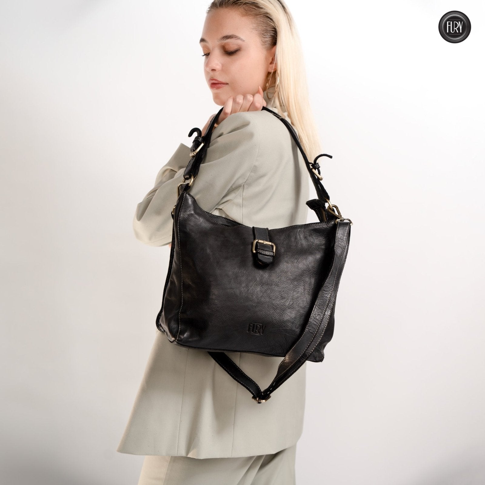 Borsa Sandy in pelle - Fury