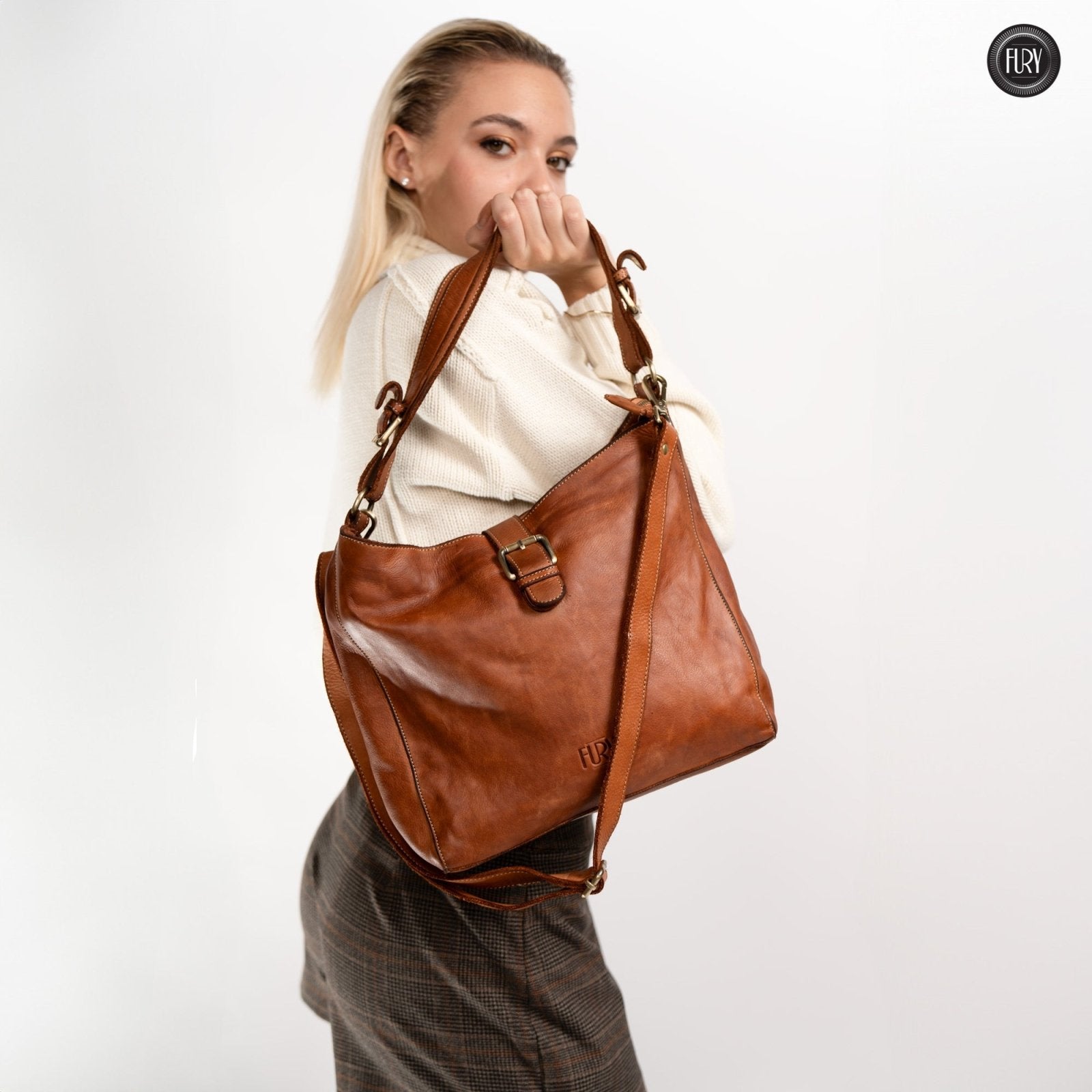 Borsa Sandy in pelle - Fury